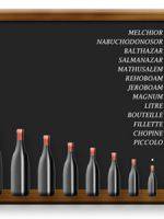 La nomenclature des bouteilles de vin