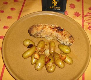 Roast andouillette in wholegrain mustard crust