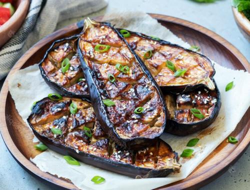 Aubergines grilles  l'espenade