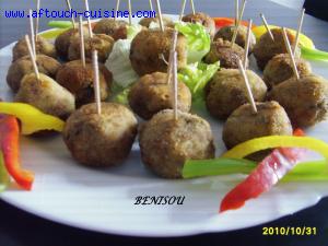 Boulettes de viande hache  la semoule