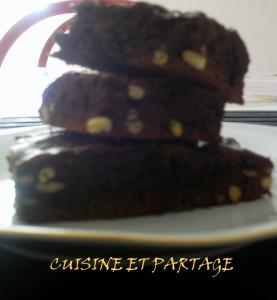 Brownies au chocolat et pignon de pin