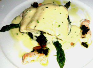 Brill with Spinach and Asparagus