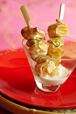 Brochettes de poulet thalandaise