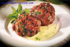 Boulettes de viande hache aux pinards