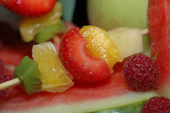 Brochettes de fruits