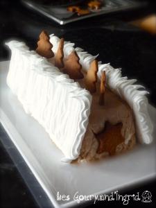 Bche glace  la crme de marrons meringue