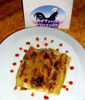 Cannelloni au poulet gratinés