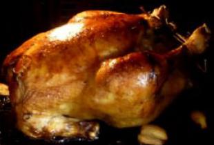 Roasted low-temperature capon