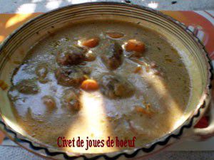 Civet de joue de boeuf