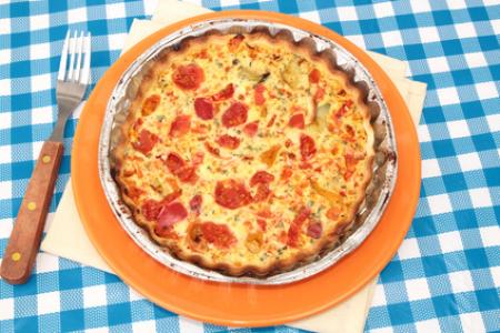 Clafoutis aux tomates cerises