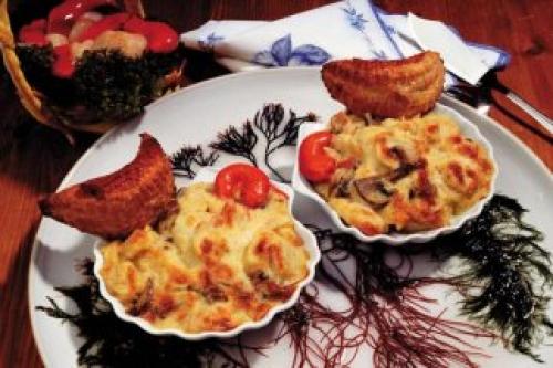 Coquilles Saint-Jacques gratines