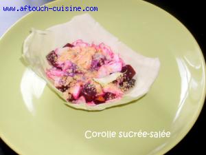 Corolle sucre-sale