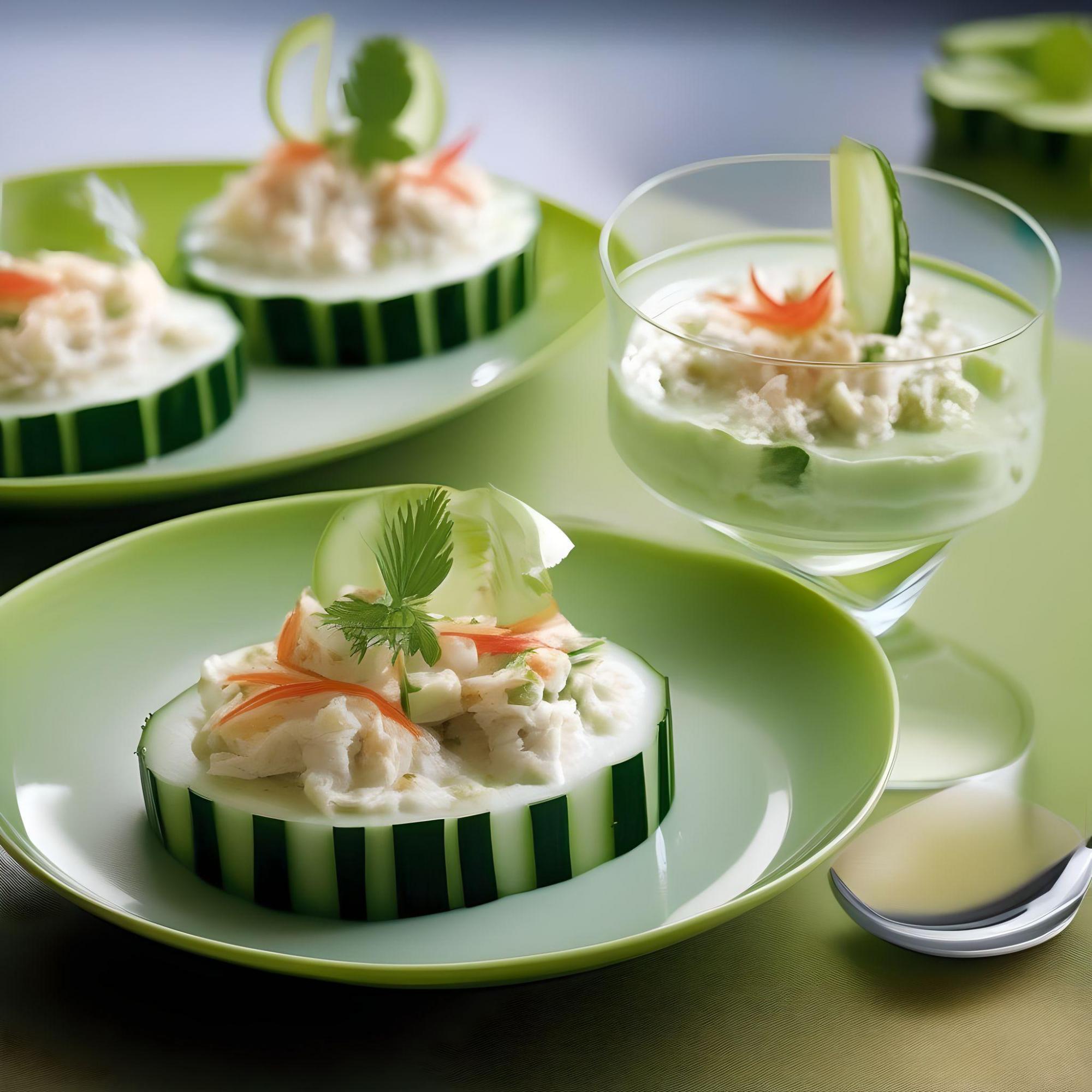 Cream of Crab and Cucumber