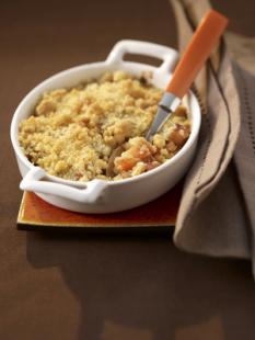 Crumble au potiron et carotte