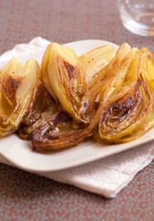 Orange caramelised endives