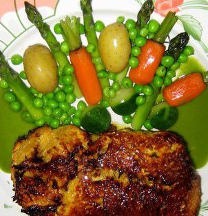 Roast Lamb Shoulder in an Angel Hair Crust 