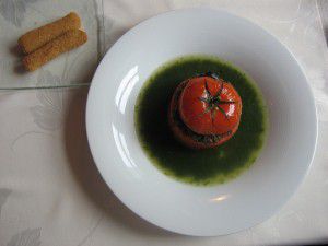 Escargots en coque de tomate