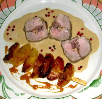 Filet de porc farci