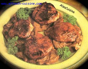 Filets de boeuf aux cpes,  la braise