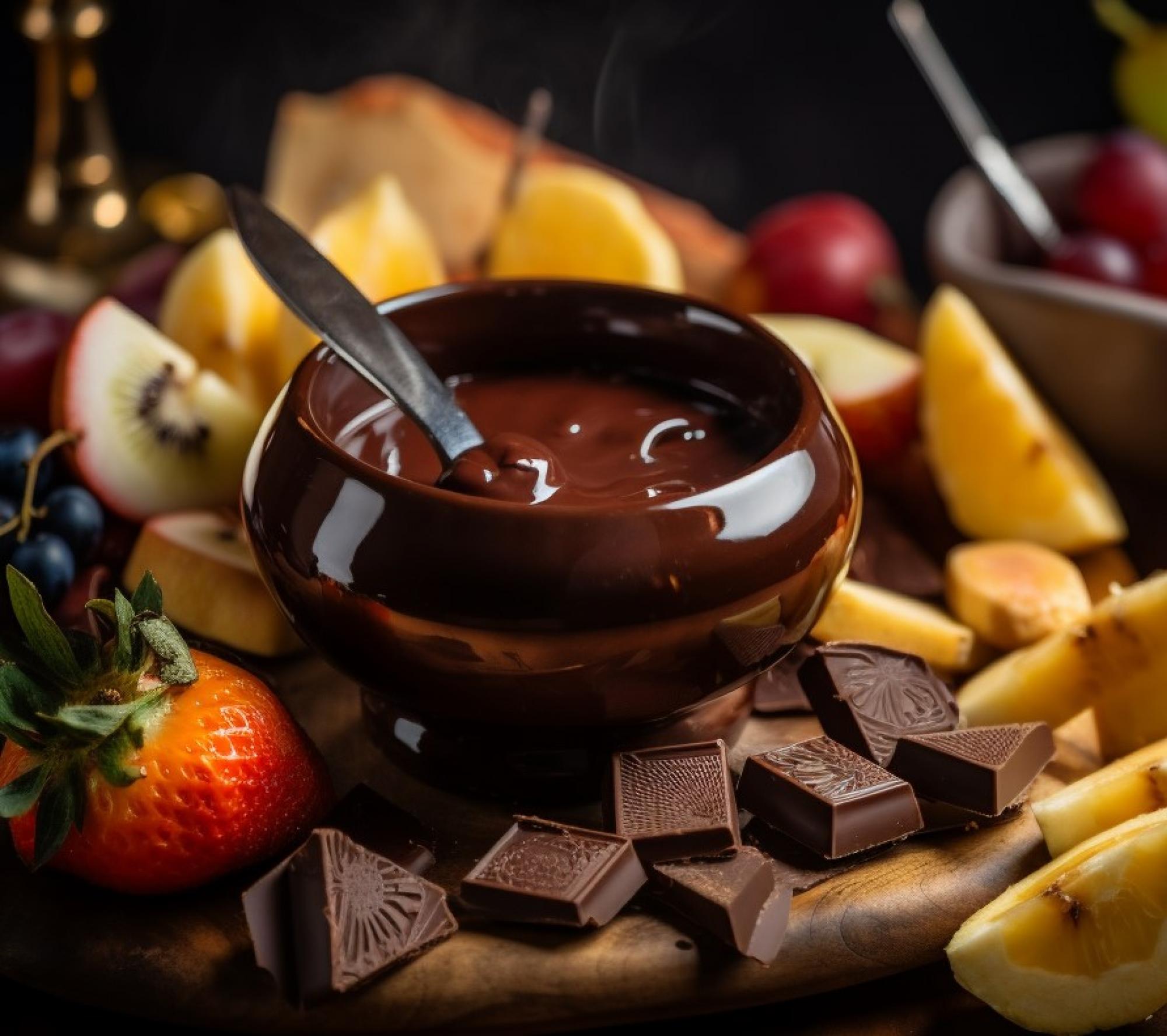 Fondue au chocolat - 5 ingredients 15 minutes