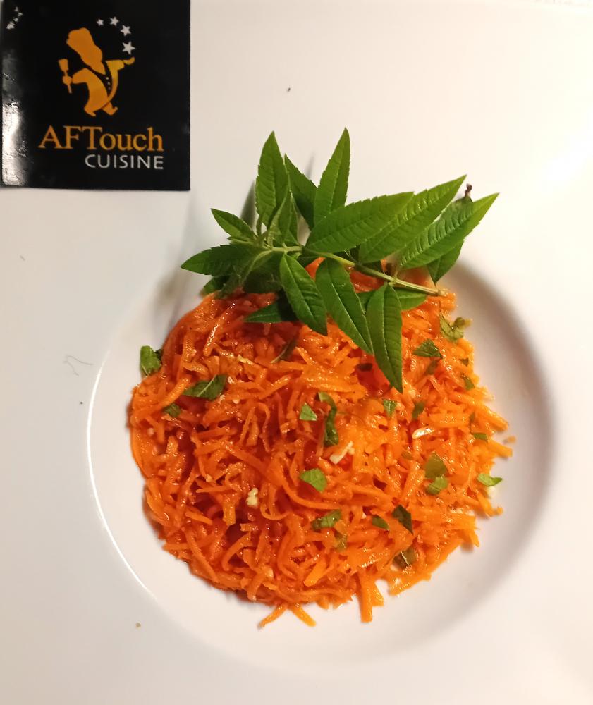 La salade de carottes comme a crances