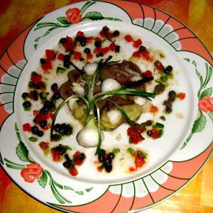 Langue de veau en salade gourmande