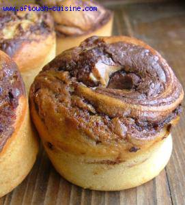 Muffins straciatella au nutella