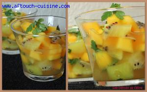 Nage de fruits exotiques