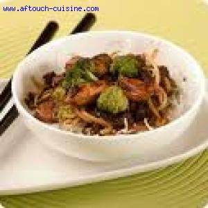 Poulet au miel facon wok