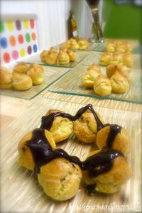 Profiteroles tout chocolat