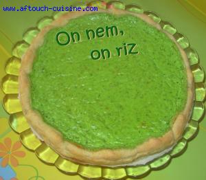 Quiche verte  la brousse