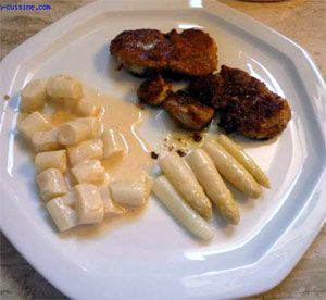 Pan fried Sweetbreads with a black truffle jus