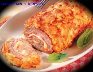 Roulade mixte boeuf jambon fromage