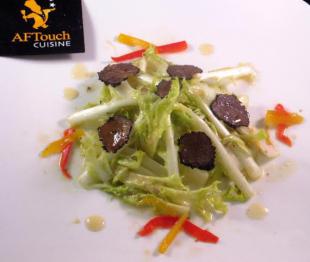 Salade de Barbe de Capucin et truffes noires