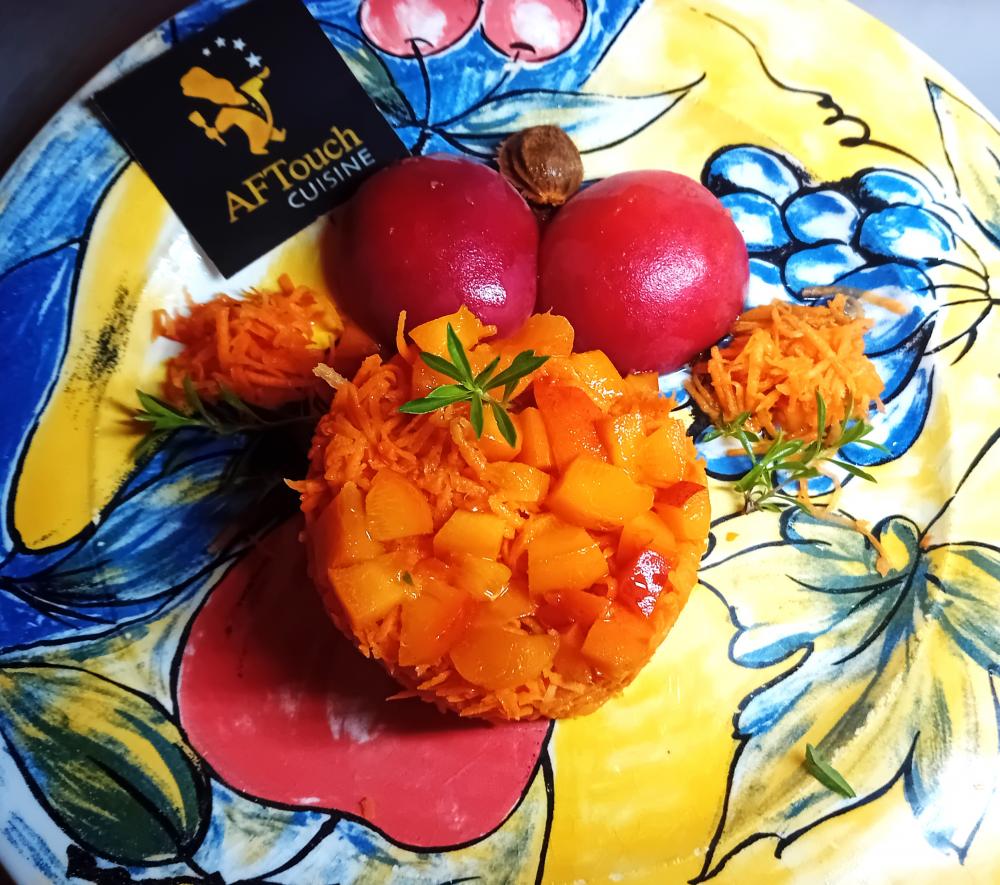 Salade estivale carotte orange et abricot