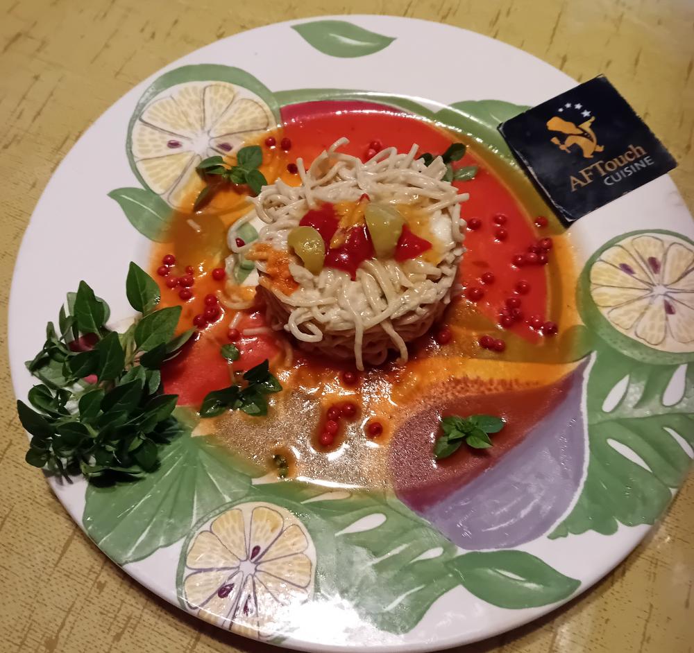 Salade provençale de nouilles chinoises