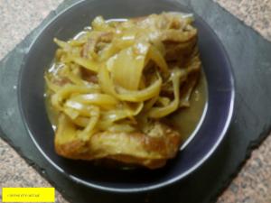 Tajine de veau oignons miel et curry