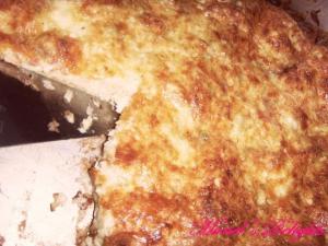 Triple cheese and onions strata