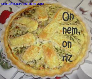 Tarte au brie noix et endives