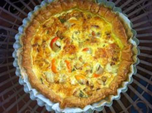 Tarte aux saint-jacques sole et lgumes