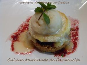 Tartelettes de betterave au cabcou