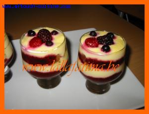 Verrines sucres de Tiramisu aux fruits rouges