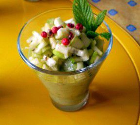 Verrine concombre et avocat