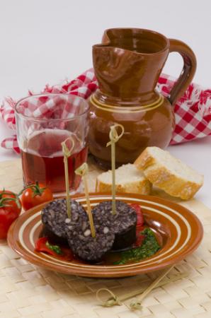 Verrine de boudin noir