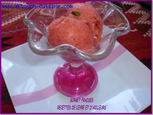 Sorbet aux fraises light