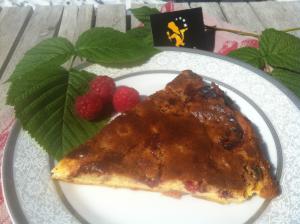 Clafoutis aux framboises