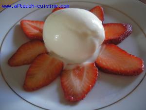 Glace yaourt à la fleur de sureau