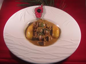 Les rognons de veau sauts bastiaise