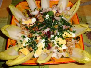 Salade de betterave rouge et endive